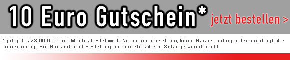 10% Gutschein auch auf bereits reduzierte Ware