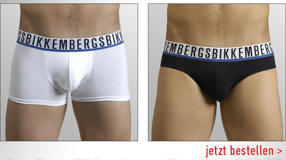 Trunks und Slips jeweils in den Farben Schwarz, Weiss und Anthrazit