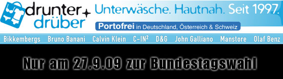 Exklusive Unterw�sche f�r M�nner bei www.drunter-und-drueber.de