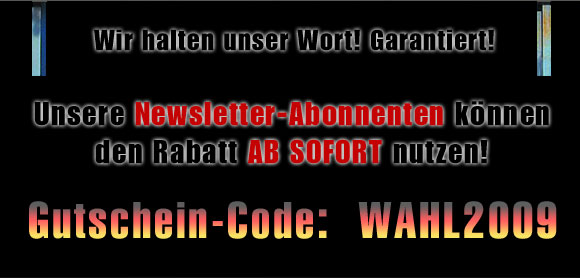 Newsletter-Abonnenten k�nnen den Gutschein ab sofort nutzen.